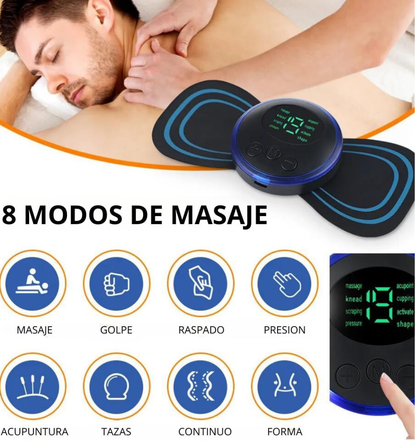 masajeador portatil con 8 modos